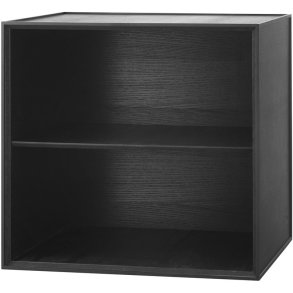 Audo Copenhagen Frame 49 Modul Reol m. 1 Hylde 49x49 cm, Sortbejdset Ask
