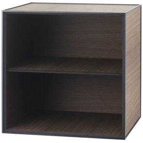 Audo Copenhagen Frame 49 Modul Reol m. 1 Hylde 49x49 cm, Røget Eg