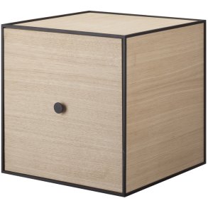 Audo Copenhagen Frame 35 Modul Reol m. Låge 35x35 cm, Eg