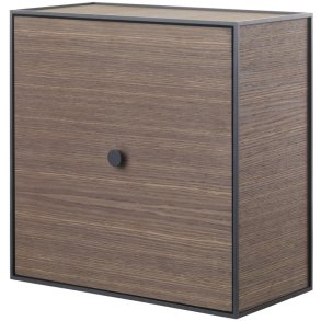 Audo Copenhagen Frame 42 Modul Reol m. Låge 42x42 cm, Røget Eg