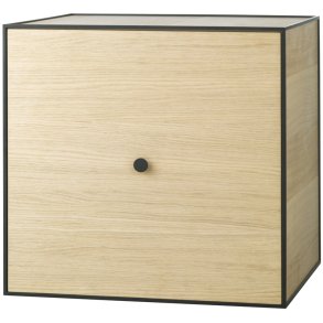 Audo Copenhagen Frame 49 Modul Reol m. Låge 49x49 cm, Eg