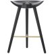 ML 42 Counter Stool H73 cm, Sort/Messing