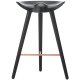 ML 42 Counter Stool H73 cm, Sort/Kobber