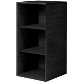 Audo Copenhagen Frame 70 Modul Skab m. 2 Hylder 70x35 cm, Sortbejdset Ask
