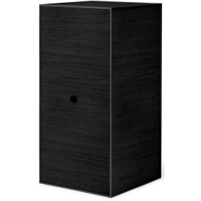 Audo Copenhagen Frame 70 Modul Skab m. Låge 70x35 cm, Sortbejdset Ask