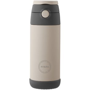 AYA&IDA Kids Drikkeflaske m. Sugerør 350 ml, Cream Beige