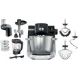 6 Køkkenmaskine 1600W inkl. 14 stk. Tilbehør, Sort/Rustfrit Stål