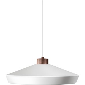 Herstal Edge Pendel Ø50 cm, Mat Hvid/Bronze