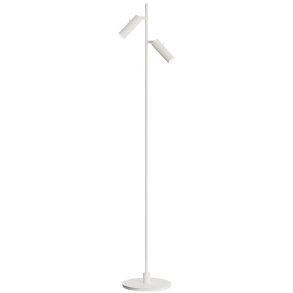 Herstal Pipeline Gulvlampe 2 Arme H132,3 cm, Mat Hvid