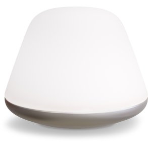 Herstal Bloom Bordlampe H30,3 cm, Satin Sølv/Opal Glas
