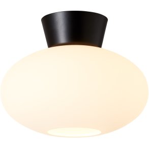 Belid Bullo Plafond Ø27 cm, Sort/Opal
