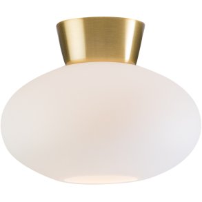 Belid Bullo Plafond Ø27 cm, Messing/Opal