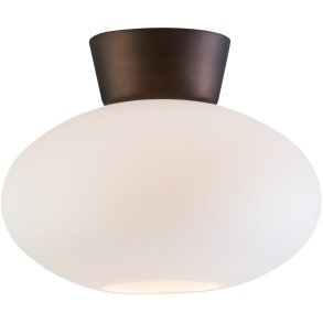 Belid Bullo Plafond Ø27 cm, Brun/Opal