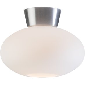 Belid Bullo Plafond Ø27 cm, Aluminium/Opal