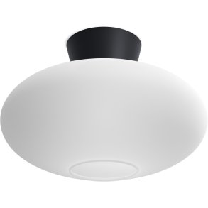 Belid Bullo XL Plafond Ø38 cm, Sort/Opal