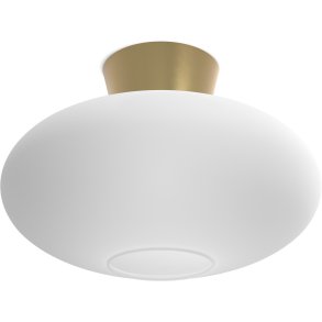 Belid Bullo XL Plafond Ø38 cm, Messing/Opal