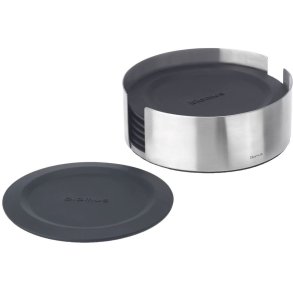 blomus LARETO Glasbrikker 6 stk. Ø11,2 cm, Sort