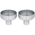 STEEL Champagneglas 2 stk. 9 cl, Mat St&aring;l