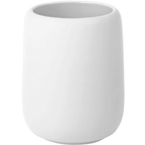 blomus SONO Tandbørstekrus H10,7 cm, Hvid