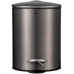 blomus TUBO Pedalspand 3 L, Burned Metal