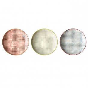 Bloomingville Carla Tallerken 3 stk. 20 cm, Stentøj