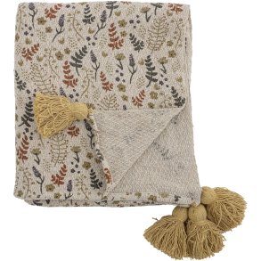 Bloomingville Mini Filipa Plaid 130x160 cm, Gul