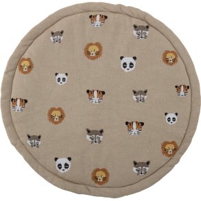 Bloomingville Mini Miko Legetøjstæppe Ø100 cm, Brun