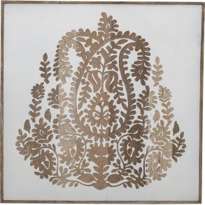 Creative Collection Nevil Vægdekoration 70x70 cm, Hvid