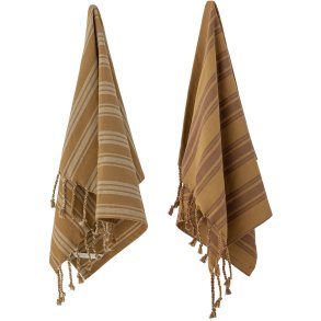 Creative Collection Elyza Viskestykke 2 stk. 70x45 cm, Brun