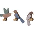Lewi Knager 3 stk. 10 cm, Brun