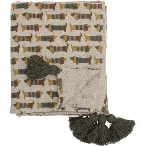 Bloomingville Mini Charlie Plaid 130x160 cm, Brun
