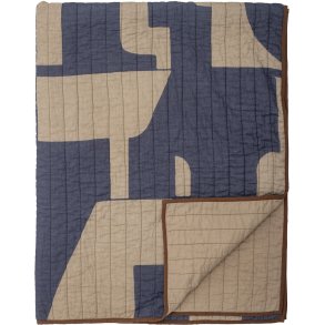 Bloomingville Roosi Plaid 130x150 cm, Blå