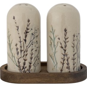 Bloomingville Bea Salt- & Pebersæt 11 cm, Natur