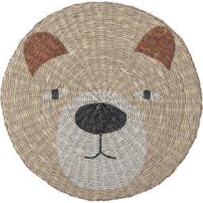 Bloomingville Mini Malla Dækkeserviet Ø38 cm, Brun