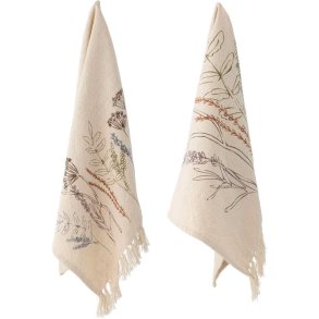 Bloomingville Bea Viskestykke 2 stk. 45x70 cm, Natur