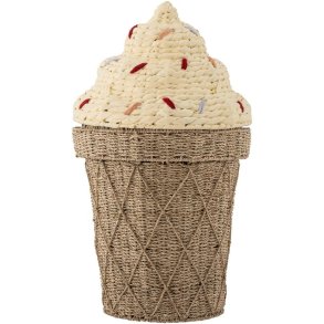 Bloomingville Mini Cillie Kurv m. Låg Ø40 cm, Vandhyacint