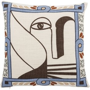 Bloomingville Rudaur Pude 45x45 cm, Blå