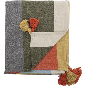 Bloomingville Druento Plaid 130x160 cm, Gul