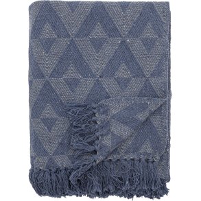 Bloomingville Udine Plaid 130x160 cm, Blå