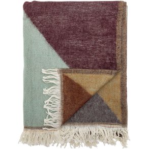 Bloomingville Ara Plaid 125x150 cm, Rød