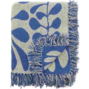 Bloomingville Nevine Plaid 130x160 cm, Blå