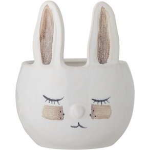 Bloomingville Mini Villja Urtepotteskjuler H18 cm, Hvid