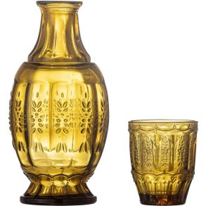 Creative Collection Theon Karaffel & Glas, Brun