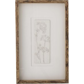Creative Collection Mey Illustration m. Ramme 30,5x48,5 cm, Fyrretræ