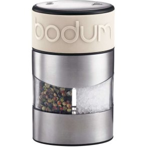 Bodum TWIN Salt- og Peberkværn H11,2 cm, Hvid/Stål