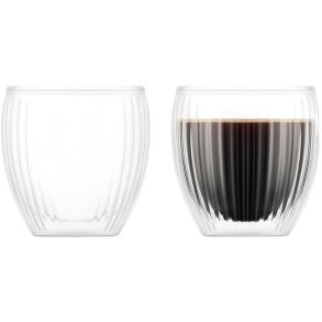 Bodum PAVINA Glas 2 stk. 20 cl, Ribbet