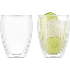 Bodum PAVINA Glas 2 stk. 32 cl, Ribbet