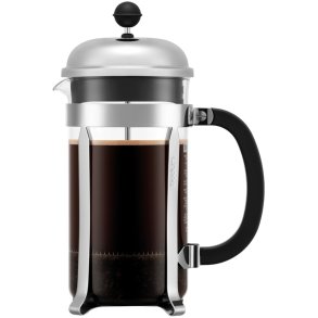 Bodum CHAMBORD Stempelkande 8 Kopper 1 L, Forkromet