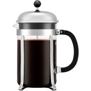 Bodum CHAMBORD Stempelkande 12 Kopper 1,5 L, Forkromet Rustfrit stål