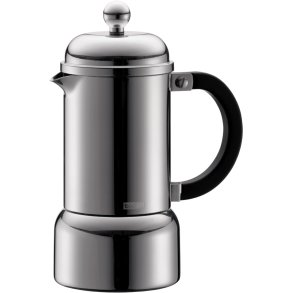 Bodum CHAMBORD Espressokande 3 Kopper 0,18 L, Krom